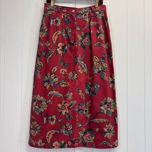 Vintage Gotcha Covered Womens Y2K 90s Cottage Floral Denim Skirt Size 14 Western